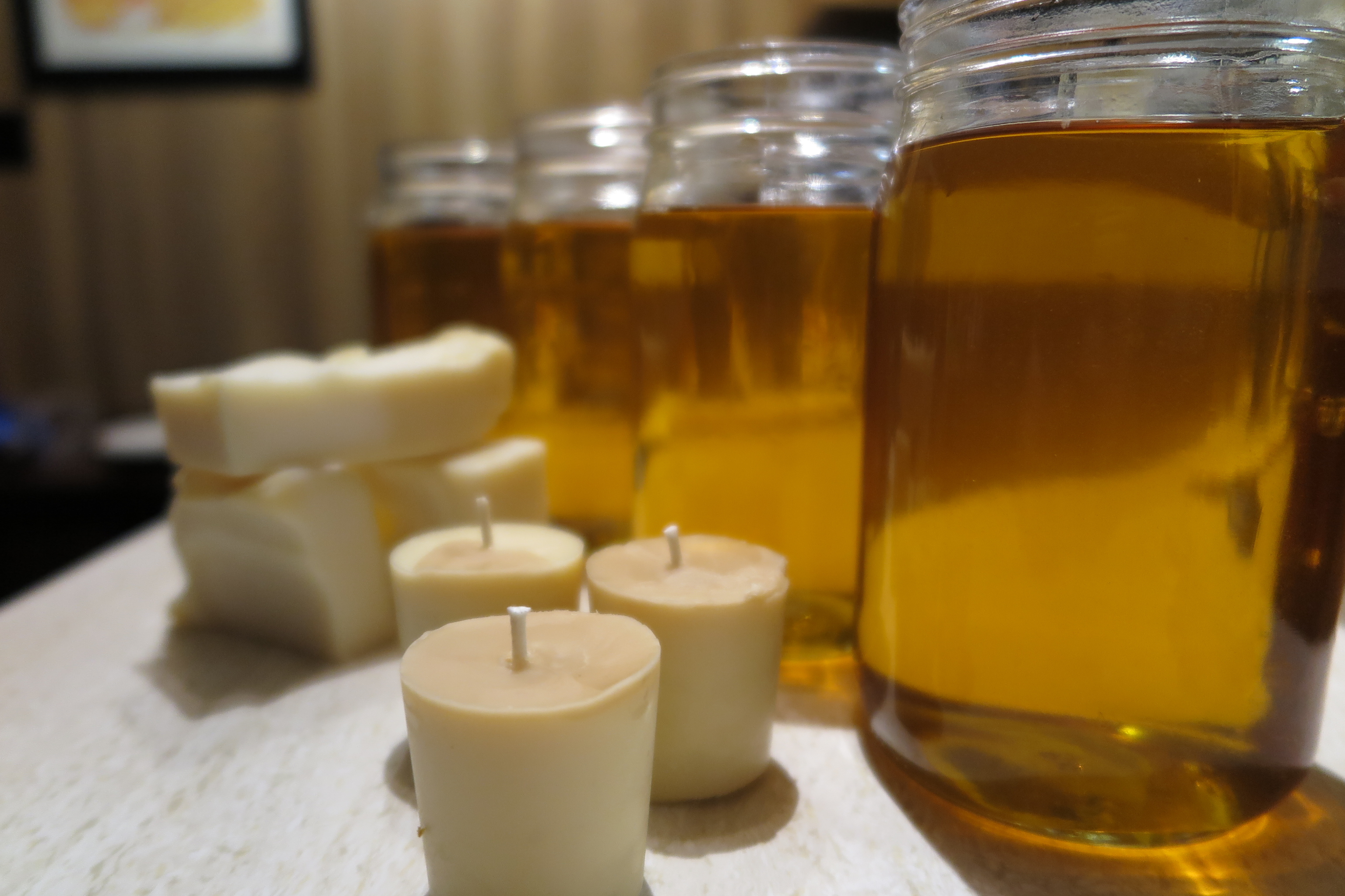 Tallow candles and homemade soap
